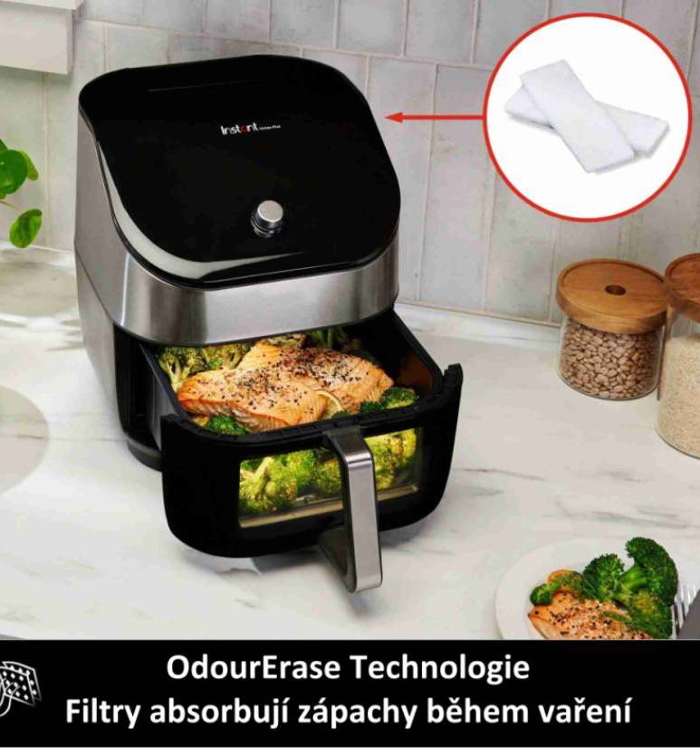 Horkovzdušná fritéza Instant Pot® Vortex Plus 6 Clear Cook Odour Erase